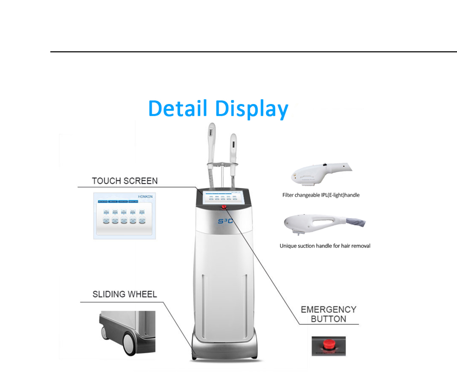 HONKON OPT SHR multi-function hair removal and skin rejuvenation